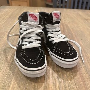 BOYS VANS high top sneakers size 1